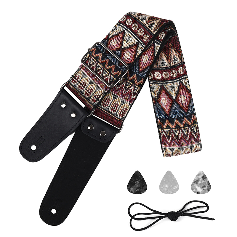 Vintage 'Tribal Upholstery' Guitar Strap