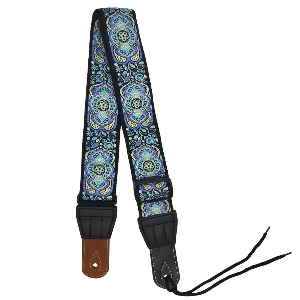 Details of the 'Byzantine Mosaic' Acoustic Guitar Strap