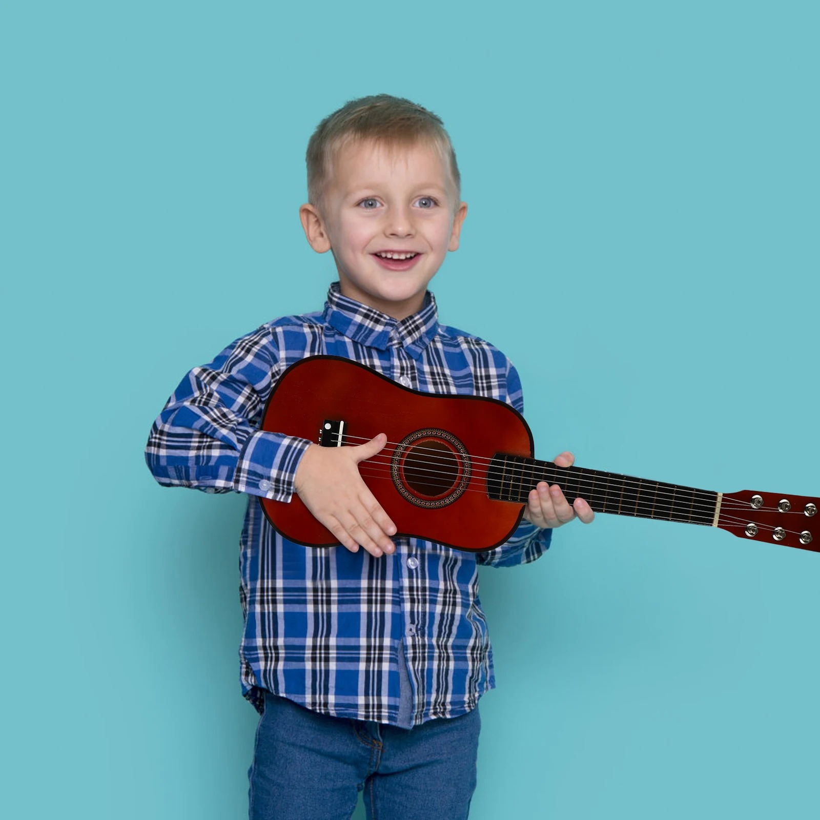 58 cm 'Flaming Twilight' Avant Folk Acoustic Guitar for Kids
