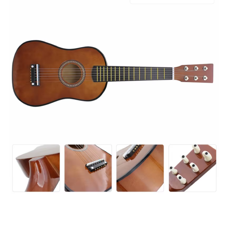 Complete details of the 58 cm 'Elegant Classic' Folk Acoustic Guitar for children