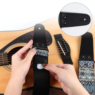 Complete details of the Vintage 'Cool Geometry' Guitar Strap