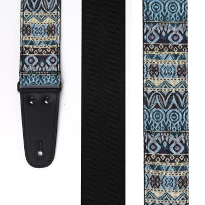Details of the Vintage 'Cold Geometry' Guitar Strap
