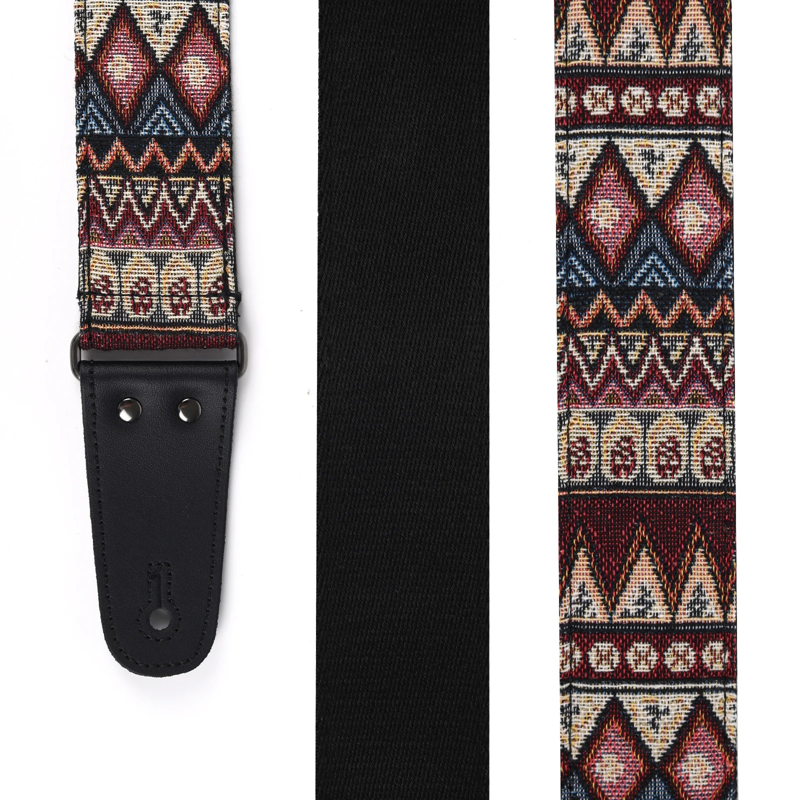 Details of the Vintage 'Tribal Tapestry' Guitar Strap