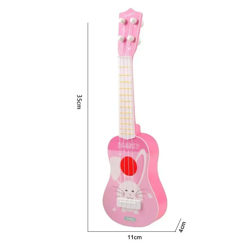 Dimensions of the 'Rabbit Melodies' Children's Safari Guitar