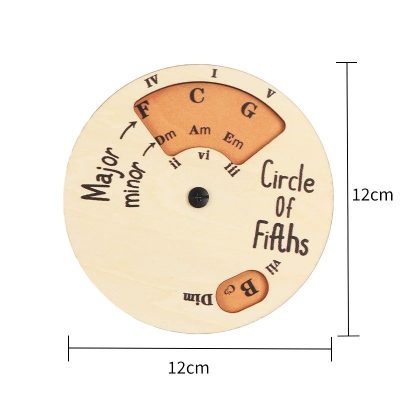 Dimensions of the Wooden Circle of Fifths