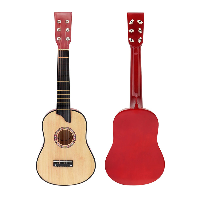 63 cm Kid's Guitar - Natural Wood Shine