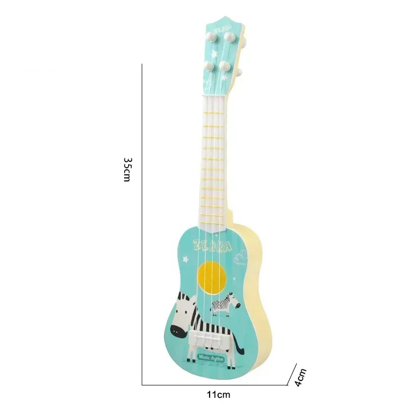 Dimensions of the 'Safari Rhythms Zebra' Children's Guitar