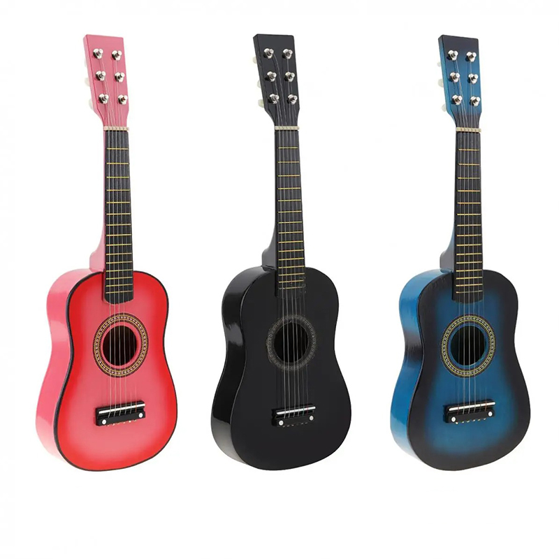 Trio of Children's Guitars in Colorful Harmony of 58 cm