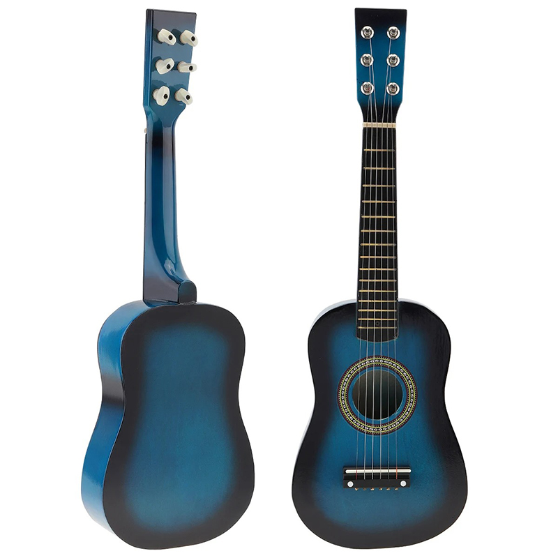 Trio of Children's Guitars in Colorful Blue Harmony of 58 cm