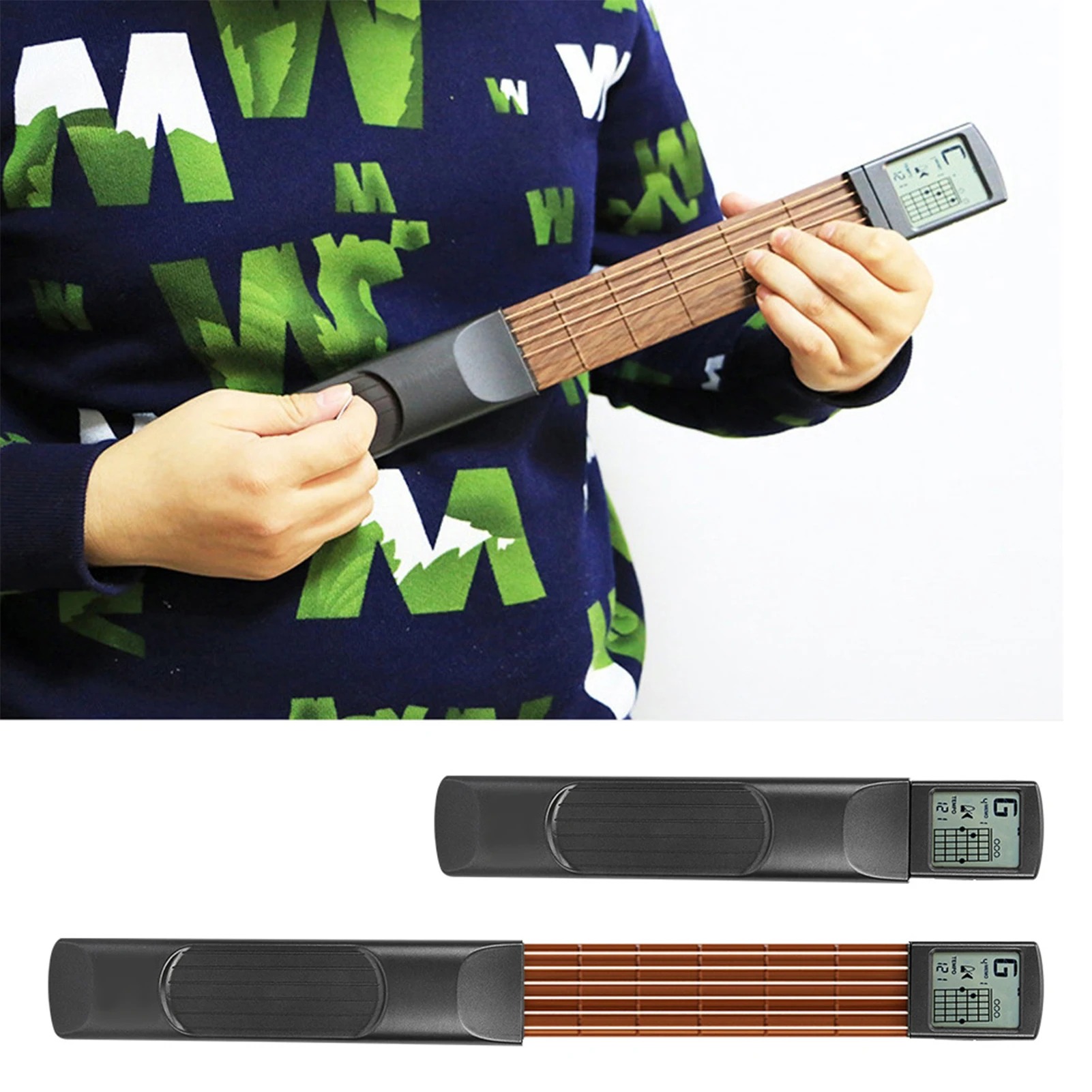 Splendid PocketChord Pro mini training guitar with small handle