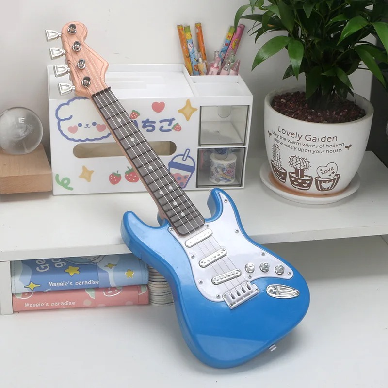 Magnificent electric guitar for children - 43 cm Blue Color