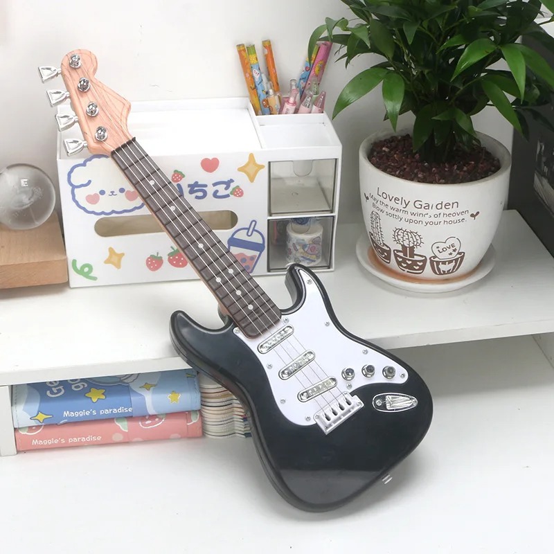 Magnificent electric guitar for kids - 43 cm in black color