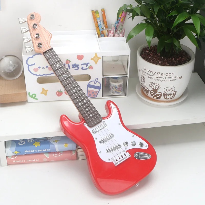 Magnificent electric guitar for children - 43 cm Red Color