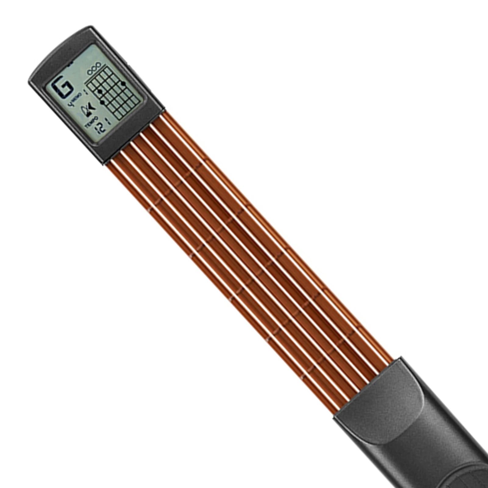 Mini training handle for guitar PocketChord Pro - 6 frets with rotating screen and metronome