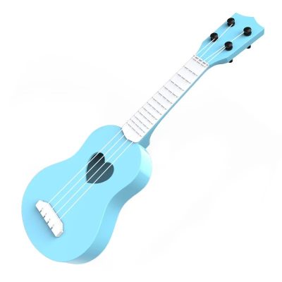 Small guitar for children, suitable for girls or boys, in blue color