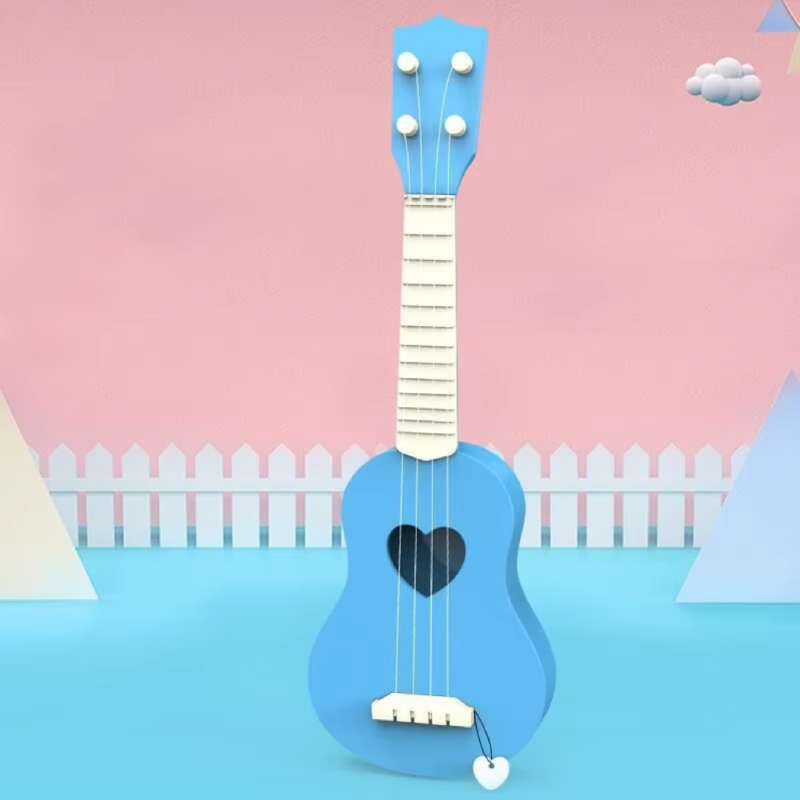 Small guitar for children, suitable for either a girl or a boy - blue color
