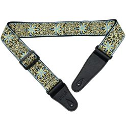 Golden Ornament' Woven Jacquard Acoustic Guitar Strap
