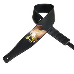 Rock Guitar Strap with Attacking Eagle