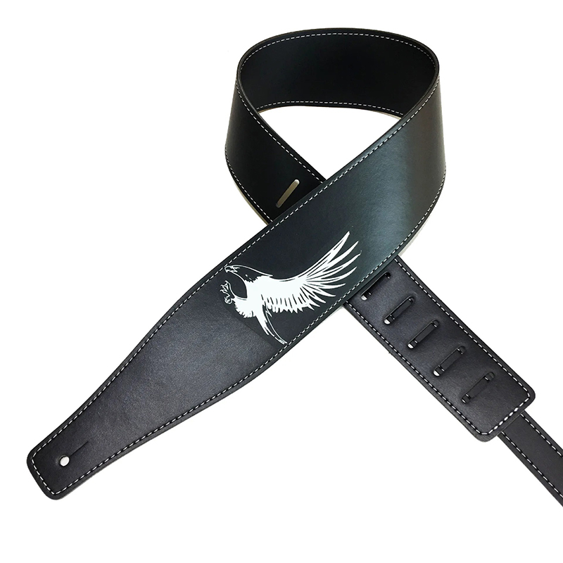 Rock Guitar Strap with Eagle in Full Flight