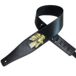 Golden Guardian Angel Rock Guitar Strap