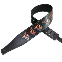 Rock Guitar Strap with Tribal Flames