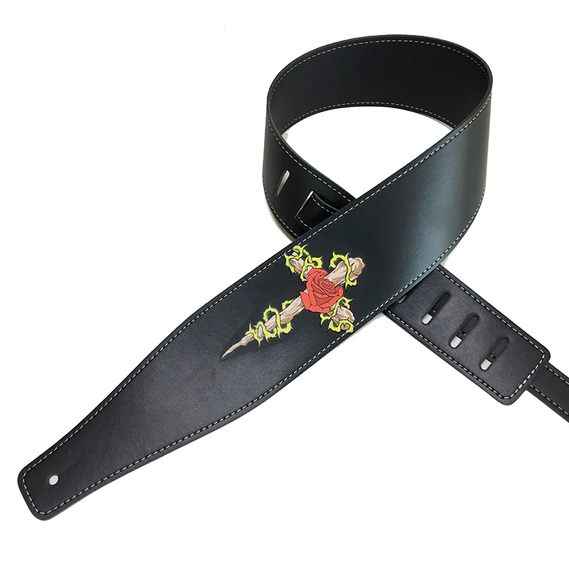 Poison Pink Rock Guitar Strap