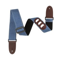 Silver Shine' Denim Guitar Strap