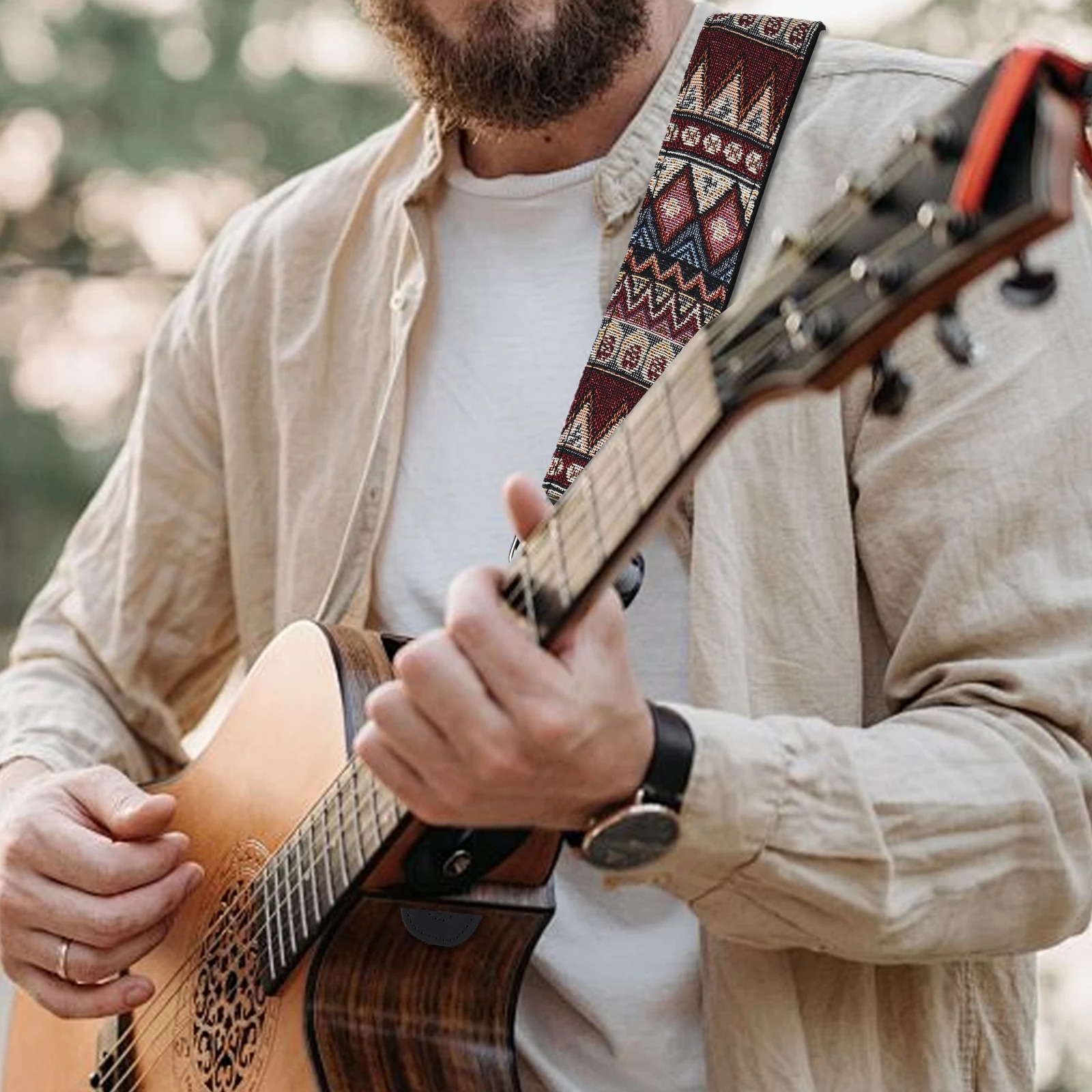 Vintage 'Tribal Tapestry' Guitar Strap
