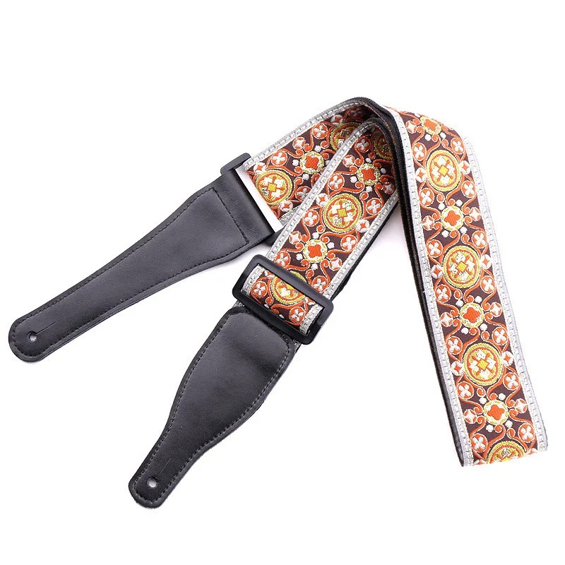 Side view of the classic guitar strap 'Imperial Ornament