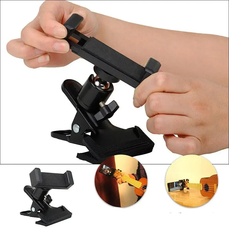 Detailed view of the Musician's Phone Holder - Universal Clip for Guitar and Instruments