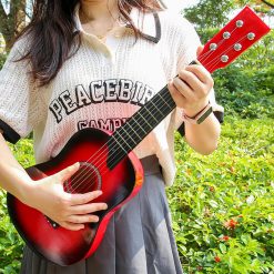 Overview of the 63 cm children's guitar - Ruby Glow