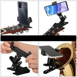 General view of Musician's Phone Holder - Universal Clip for Guitar and Instruments