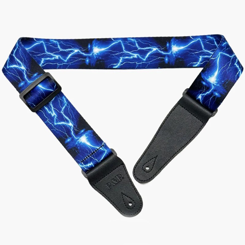 Cosmic Nebula" electric guitar strap