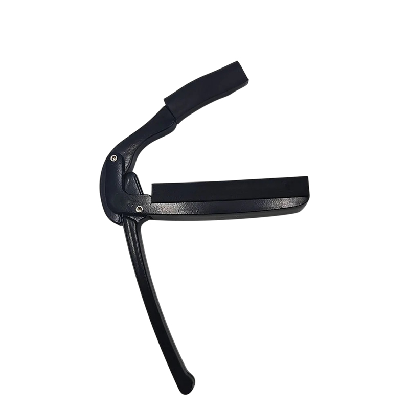 Guitar Capo with Ergonomic Handle - Quick and Powerful Adjustment, Black Color