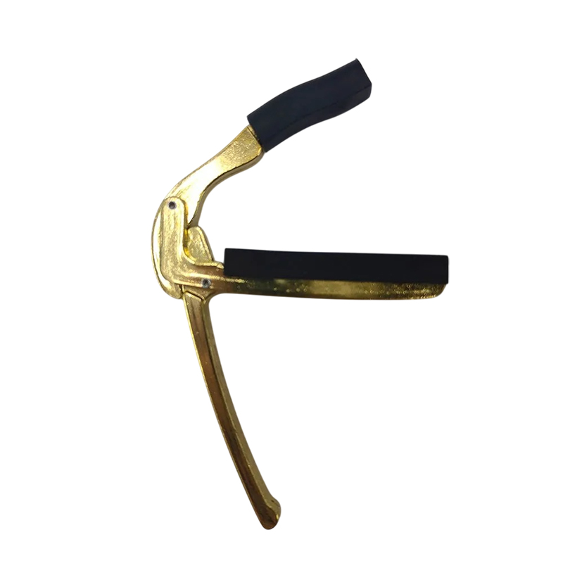 Guitar Capo with Ergonomic Handle - Quick and Powerful Adjustment, Gold Color