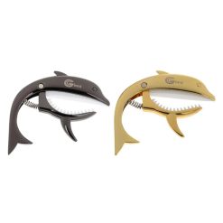 Guitar Capo with Dolphin Design - Original Metal for Acoustic and Electric Guitar