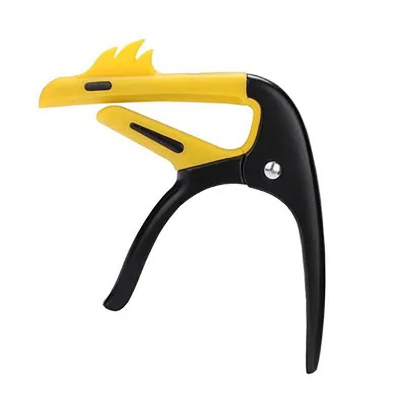 Guitar Capo Design with Pink Flamenco - Metal Adjustment + 3 Bonus Yellow Picks