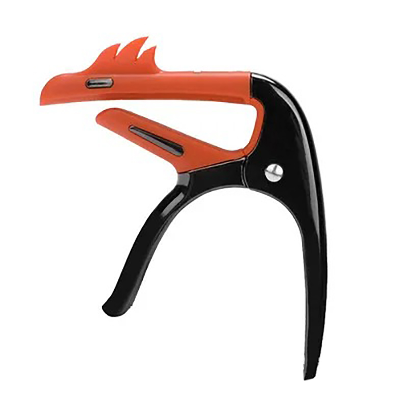 Pink Flamenco Guitar Capo Design - Metal Adjustment + 3 Bonus Orange Picks