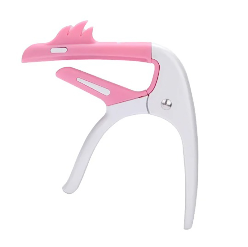 Flamenco Guitar Capo Design in Pink - Metal Adjustment + 3 Bonus Pale Pink Picks