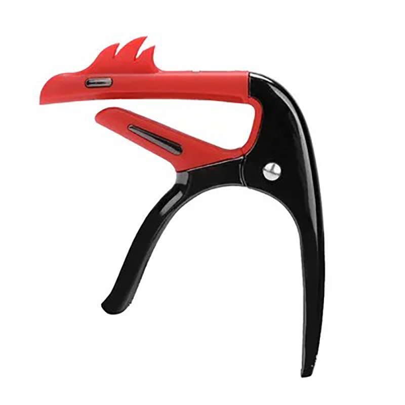 Pink Flamenco Guitar Capo Design - Metal Adjustment + 3 Bonus Red Picks
