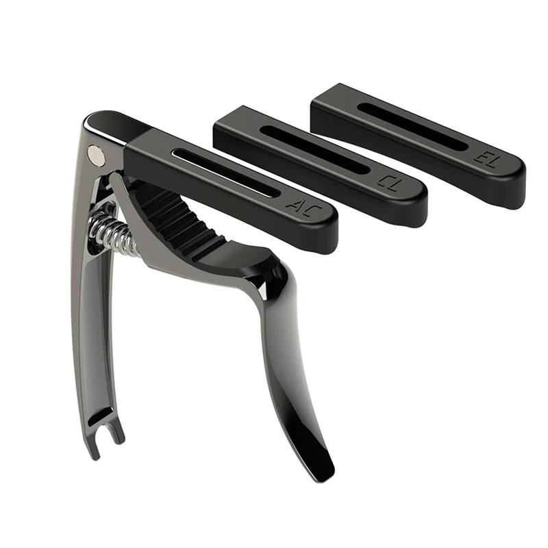 Universal Multi-Profile Capo - 3-in-1 Adjustment! Color Black