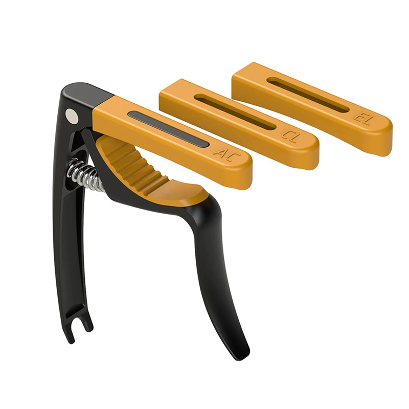 Universal Multi-Profile Capo - 3-in-1 Adjustment! Orange Color