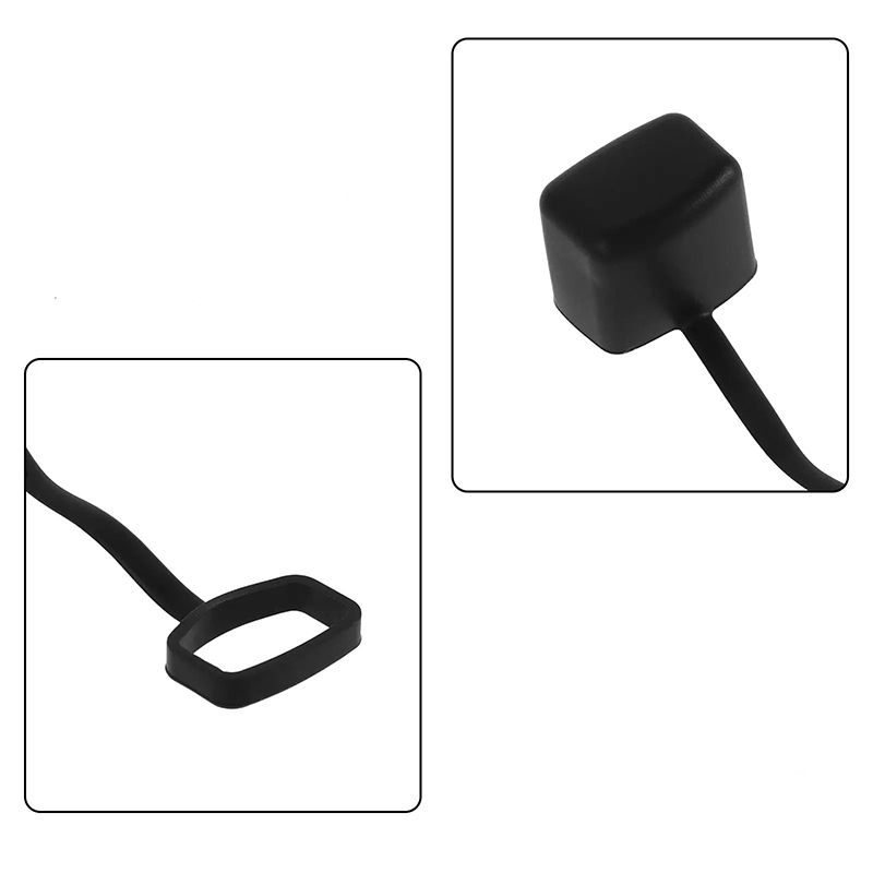 Protective Caps for Kazoo - Set of 6 Soft Black Silicone Pieces