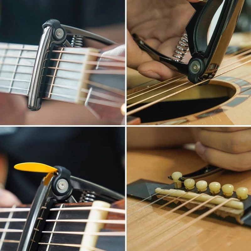 Details of the Guitar Capo with Spring - Ultra Durable Metal Classic Style