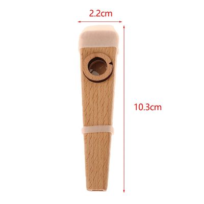 Dimensions of Natural Wood Acoustic Kazoo - Classic Design and Authentic Sound - Complete!