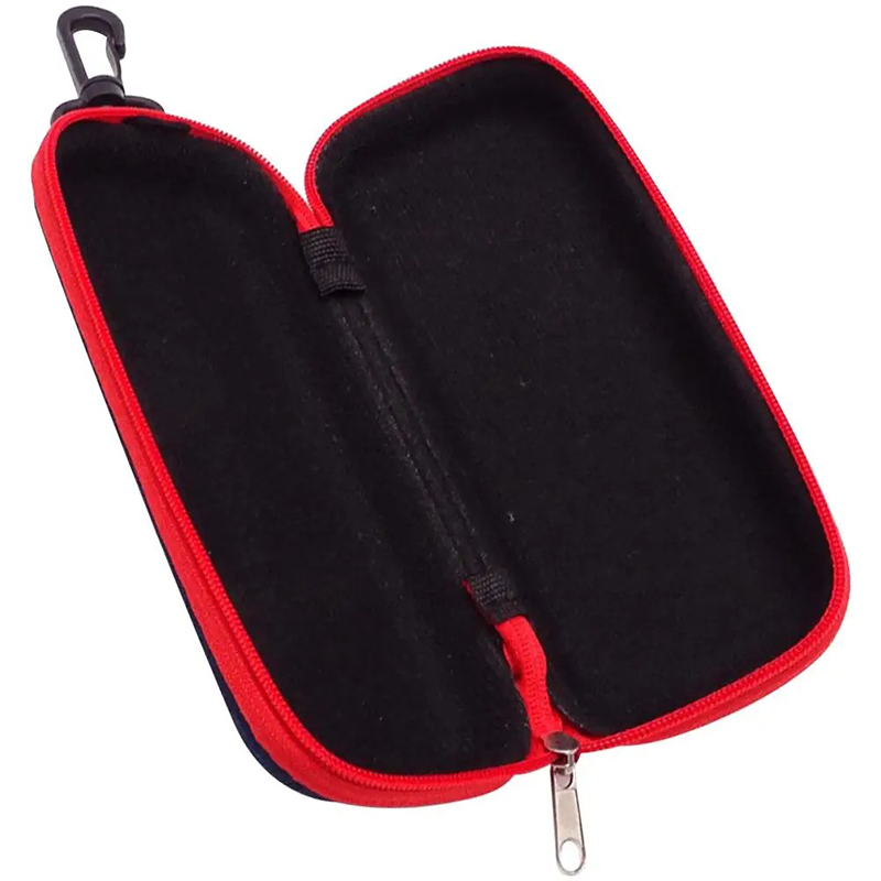 Hard Case for Kazoo - Shockproof Carrying Case with Red Carabiner