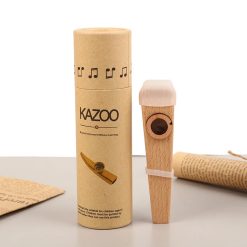 Natural Wood Acoustic Kazoo - Classic Design and Authentic Sound - Complete!