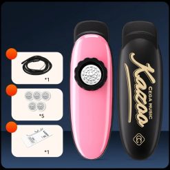 Classic Single-Tube Kazoo with Pure Sound (Clear and Minimalist Sound) - ideal for beginners Pink Color