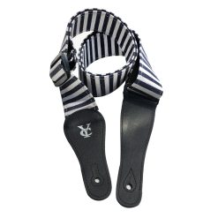 Magnificent Striped Guitar Strap - Marine Lines Rock Mariner Style