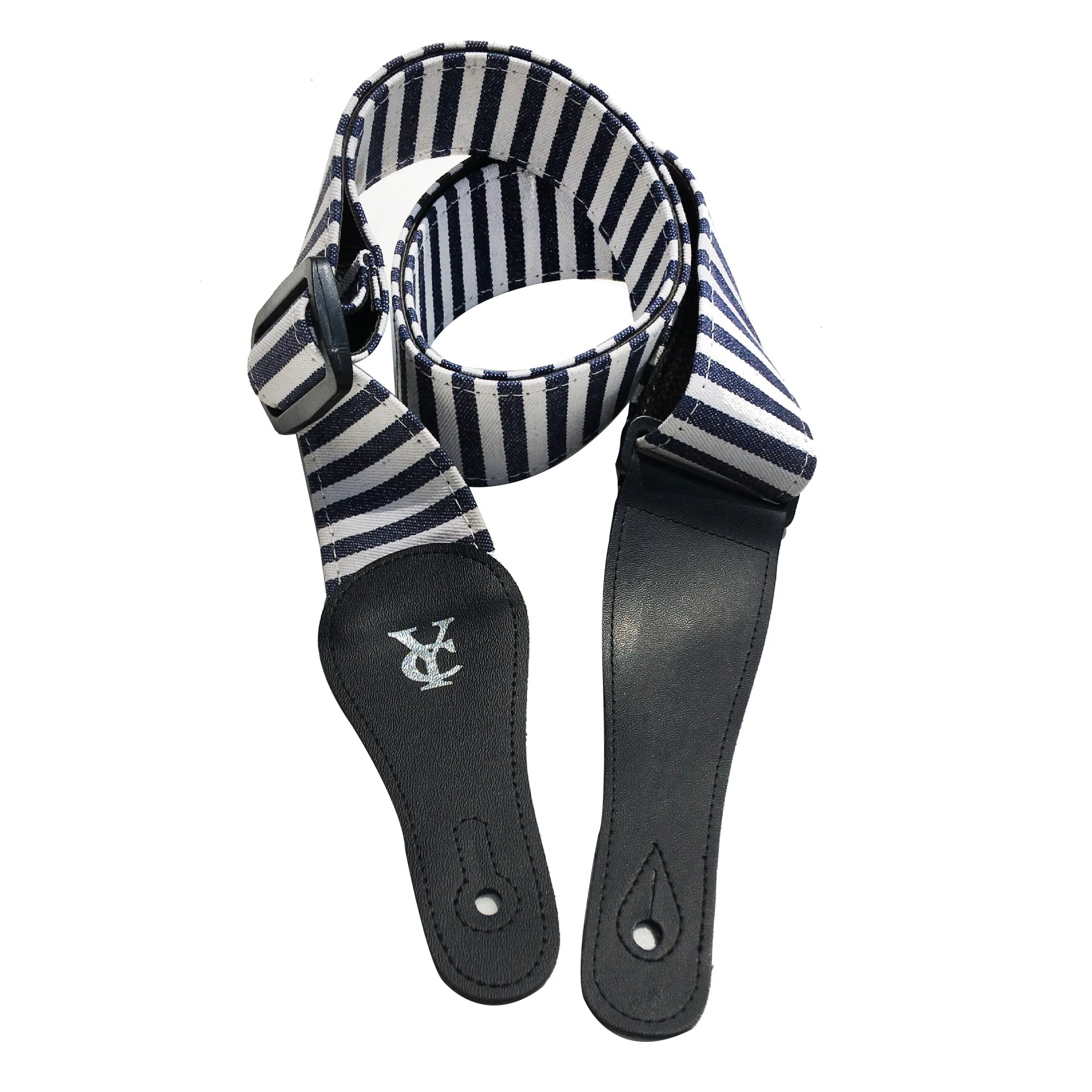 Magnificent Striped Guitar Strap - Marine Lines Rock Mariner Style